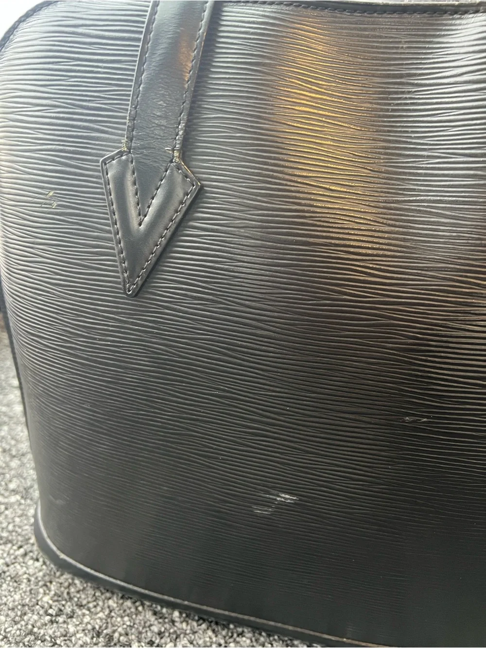 Louis Vuitton Black Epi Lussac Tote